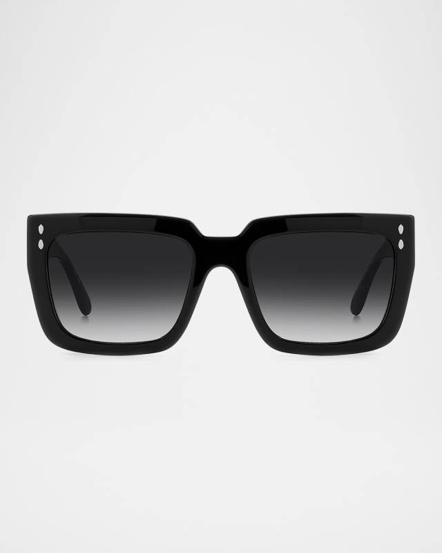Gradient Square Acetate Sunglasses
